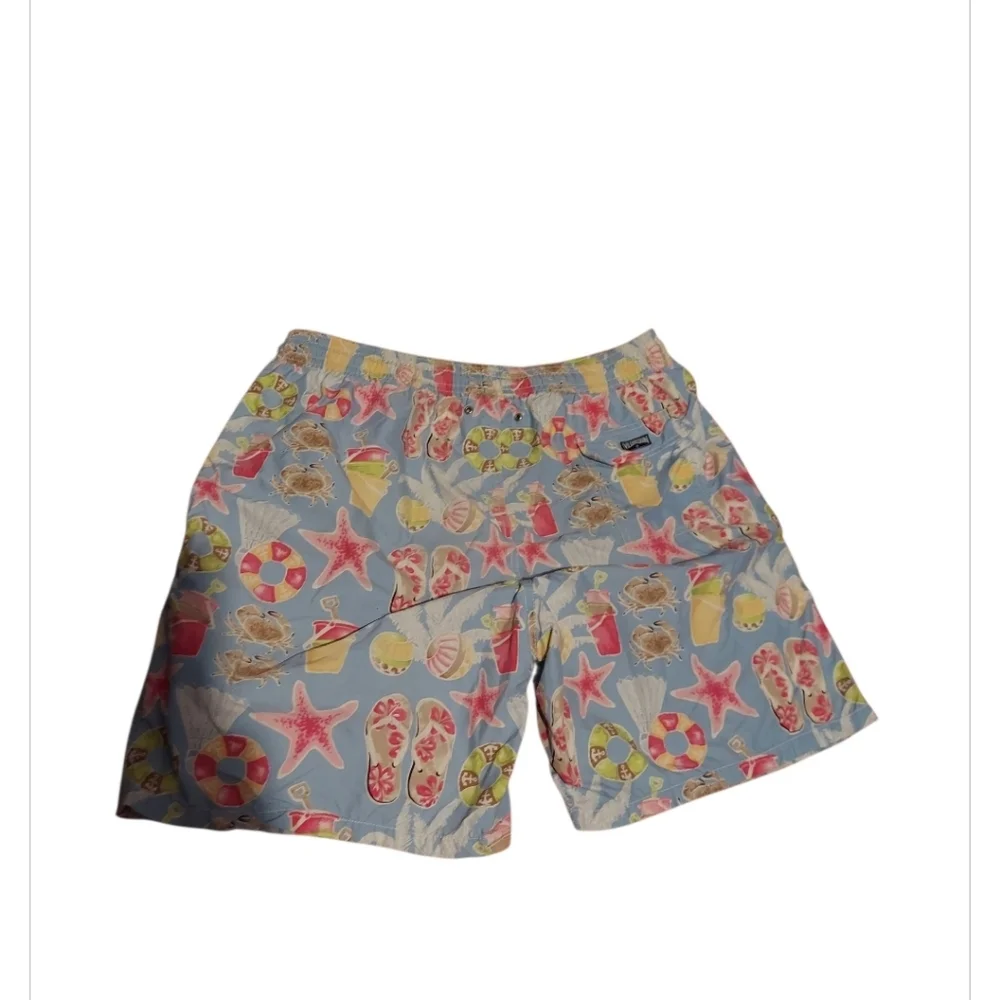 Vilebrequin Swim Trunks Board Shorts Blue Size XXXL Starfish Beach Crabs Coastal - Picture 2 of 12